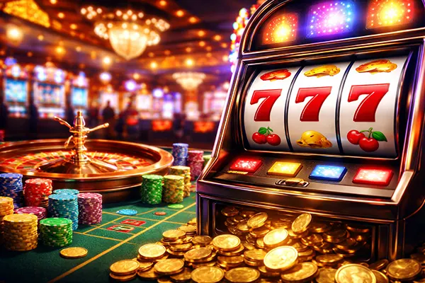 gambling machine lights